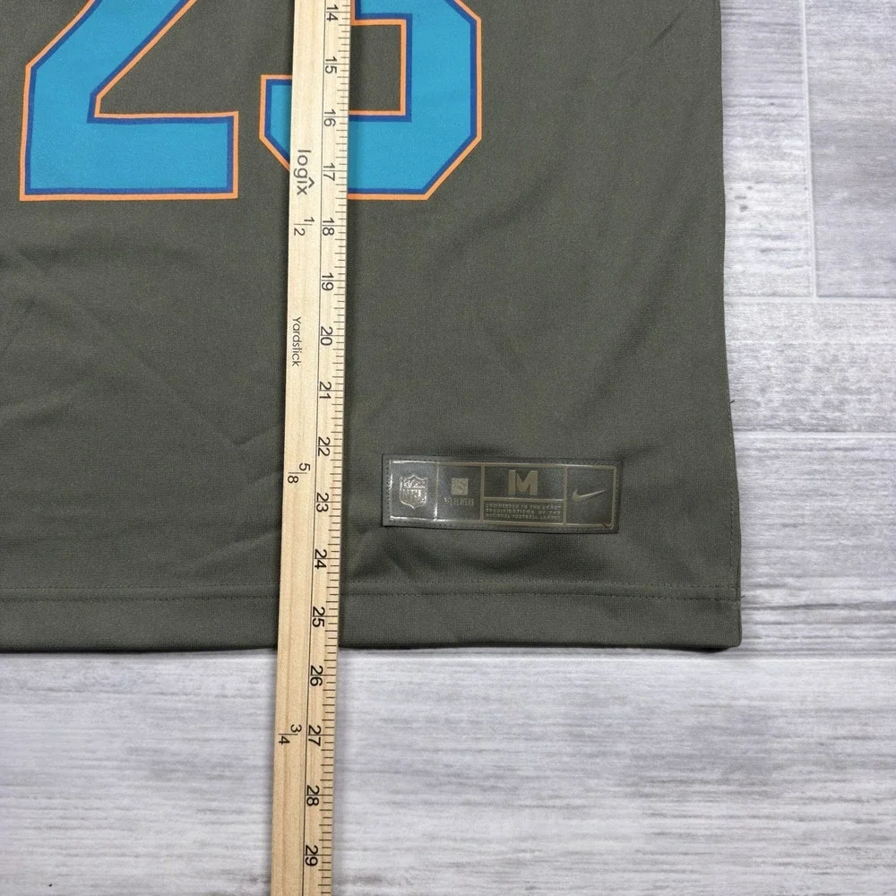 Jay Ajayi Miami Dolphins 23 Nike Salute To Service NFL Green Jersey Medium 10/12